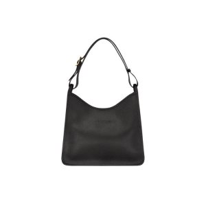 Bolsa De Hombro Longchamp Cuero Negras | 916573KRT