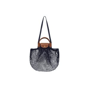 Bolsa De Hombro Longchamp Lona Azul Marino | 903458AHN