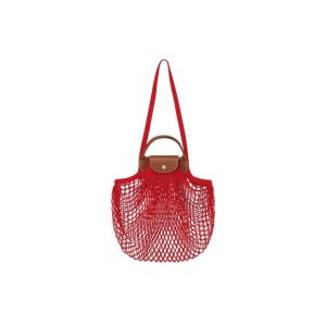 Bolsa De Hombro Longchamp Lona Rojas | 842671GJK