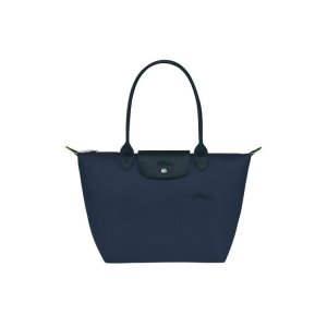 Bolsa De Hombro Longchamp S Recycled canvas Azul Marino | 019452SGR
