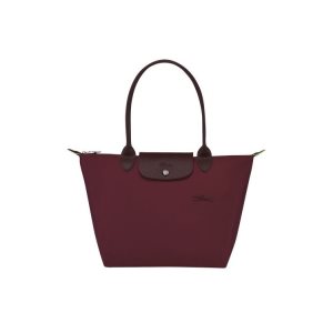 Bolsa De Hombro Longchamp S Recycled canvas Burdeos | 031472RDG