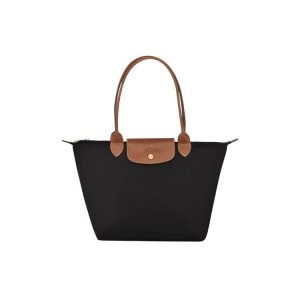 Bolsa De Hombro Longchamp S Recycled canvas Negras | 693027GUT