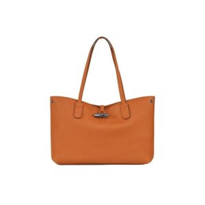 Bolsa De Hombro Longchamp Saffron Cuero Naranjas | 189576WYL