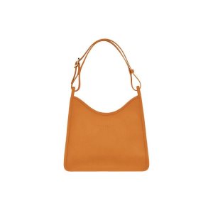 Bolsa De Hombro Longchamp Saffron Cuero Naranjas | 943652MVP