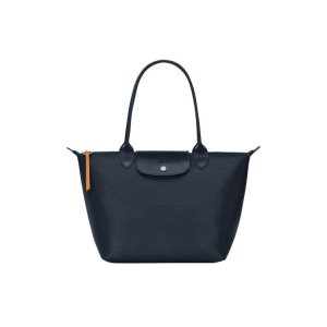 Bolsa De Hombro Longchamp Shopping S Lona Azul Marino | 537296XPI