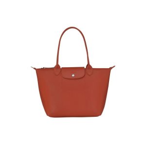 Bolsa De Hombro Longchamp Shopping S Terracotta Lona Naranjas | 397180MSN