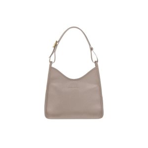 Bolsa De Hombro Longchamp Turtledove Cuero Gris | 590418RDX