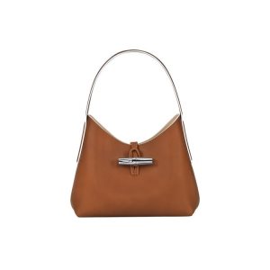Bolsa De Hombro Longchamp Xs Cuero Marrones | 364028YDE