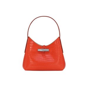 Bolsa De Hombro Longchamp Xs Cuero Naranjas | 194503NST