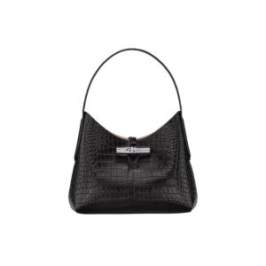 Bolsa De Hombro Longchamp Xs Cuero Negras | 372605KVA