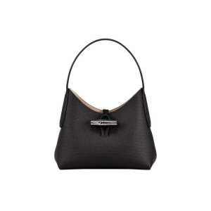Bolsa De Hombro Longchamp Xs Cuero Negras | 748231XTK