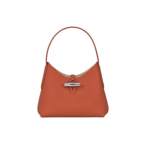 Bolsa De Hombro Longchamp Xs Cuero Rojas Oscuro | 594016RBX