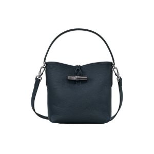 Bolsos Cruzados Longchamp Bucket S Cuero Azul Marino | 480329XHI