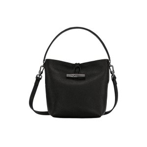 Bolsos Cruzados Longchamp Bucket S Cuero Negras | 562738GAT