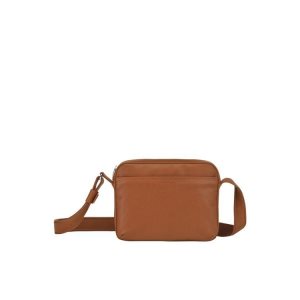 Bolsos Cruzados Longchamp Caramel Cuero Marrones | 752348QVN