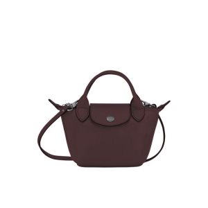 Bolsos Cruzados Longchamp Cuero Burdeos | 347598CGB