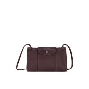 Bolsos Cruzados Longchamp Cuero Burdeos | 485210ZCL