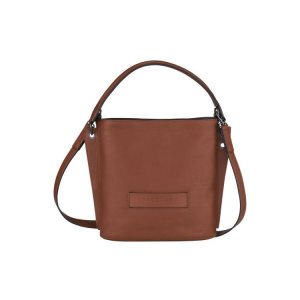 Bolsos Cruzados Longchamp Cuero Marrones | 291460BKE