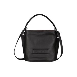 Bolsos Cruzados Longchamp Cuero Negras | 513782KQG