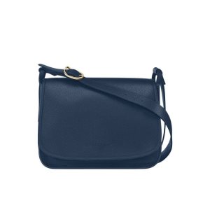 Bolsos Cruzados Longchamp L Cuero Azul Marino | 684705YIC