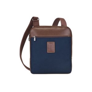 Bolsos Cruzados Longchamp L Lona Azules | 793816TKB