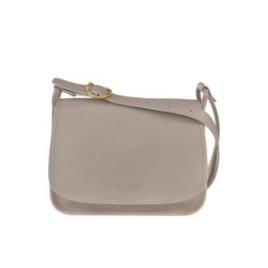 Bolsos Cruzados Longchamp L Turtledove Cuero Gris | 123857JIC