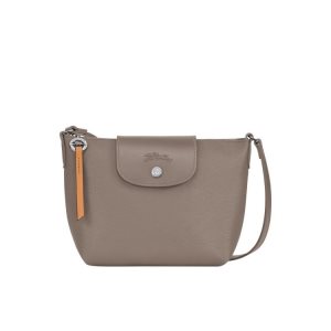 Bolsos Cruzados Longchamp Lona Gris Marrones | 729803GVX