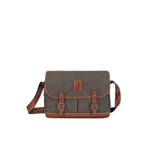 Bolsos Cruzados Longchamp Lona Marrones | 267093MWA