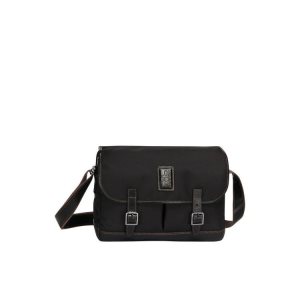 Bolsos Cruzados Longchamp Lona Negras | 312607BHR
