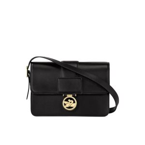 Bolsos Cruzados Longchamp M Cuero Negras | 613804VFX