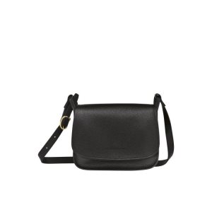 Bolsos Cruzados Longchamp M Cuero Negras | 836791BNY