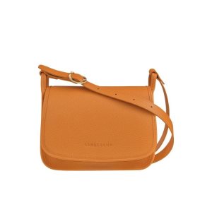 Bolsos Cruzados Longchamp M Saffron Cuero Naranjas | 741659ZFO