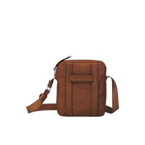 Bolsos Cruzados Longchamp S Cuero Marrones | 953082TKE