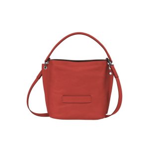 Bolsos Cruzados Longchamp Terracotta Cuero Naranjas | 742095AKS