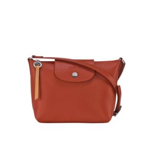 Bolsos Cruzados Longchamp Terracotta Lona Naranjas | 487926CWQ