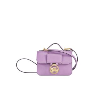 Bolsos Cruzados Longchamp Xs Cuero Moradas | 567831YNK