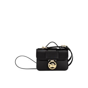 Bolsos Cruzados Longchamp Xs Cuero Negras | 913786BJH