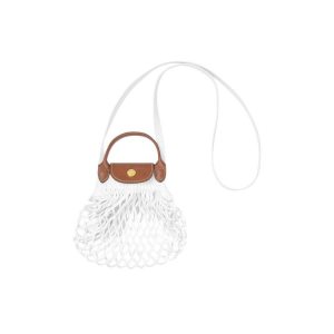 Bolsos Cruzados Longchamp Xs Ecru Lona Beige | 435869LSC