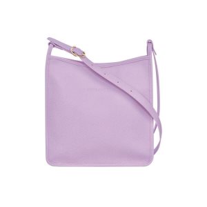 Bolsos Cruzados Longchamp Zipped L Cuero Moradas | 942813PMC