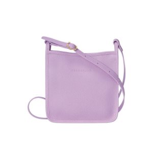Bolsos Cruzados Longchamp Zipped S Cuero Moradas | 369201ICF