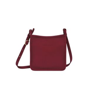 Bolsos Cruzados Longchamp Zipped S Cuero Rojas | 437012FXO