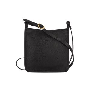 Bolsos Cruzados Longchamp Zipped S Cuero Negras | 957860ZWO