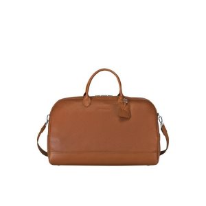 Bolsos De Viaje Longchamp L Caramel Cuero Marrones | 392456SQV