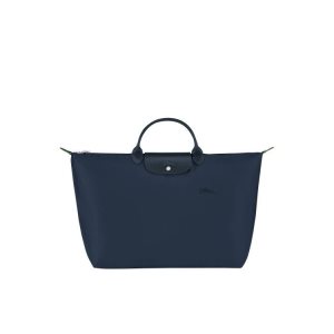 Bolsos De Viaje Longchamp L Recycled canvas Azul Marino | 640852GFX