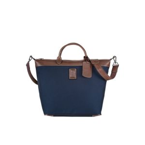 Bolsos De Viaje Longchamp Lona Azules | 871329OJA