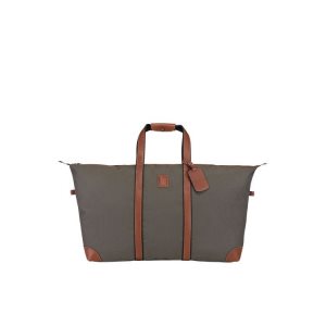 Bolsos De Viaje Longchamp Lona Marrones | 792415AKD