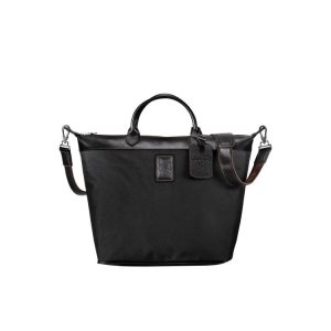 Bolsos De Viaje Longchamp Lona Negras | 172460ALG