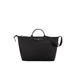 Bolsos De Viaje Longchamp Recycled canvas Negras | 629531VGH