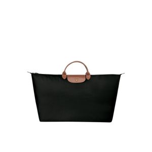 Bolsos De Viaje Longchamp Xl Recycled canvas Negras | 017853EJY