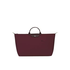 Bolsos De Viaje Longchamp Xl Recycled canvas Burdeos | 085973VCL